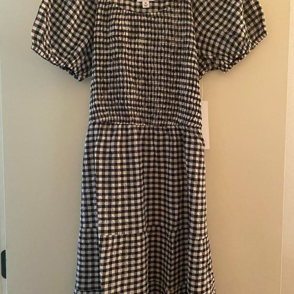 Black/White Gingham Dress